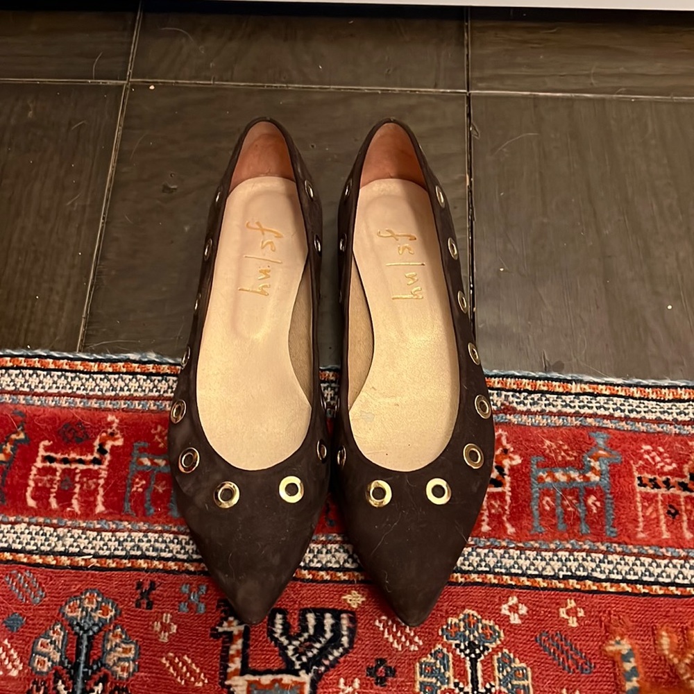French sole New York brown suede flats